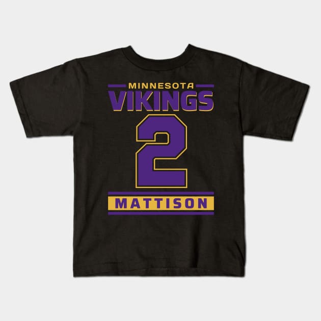 Minnesota Vikings Mattison 2 Edition 1 Kids T-Shirt by ENTIN 